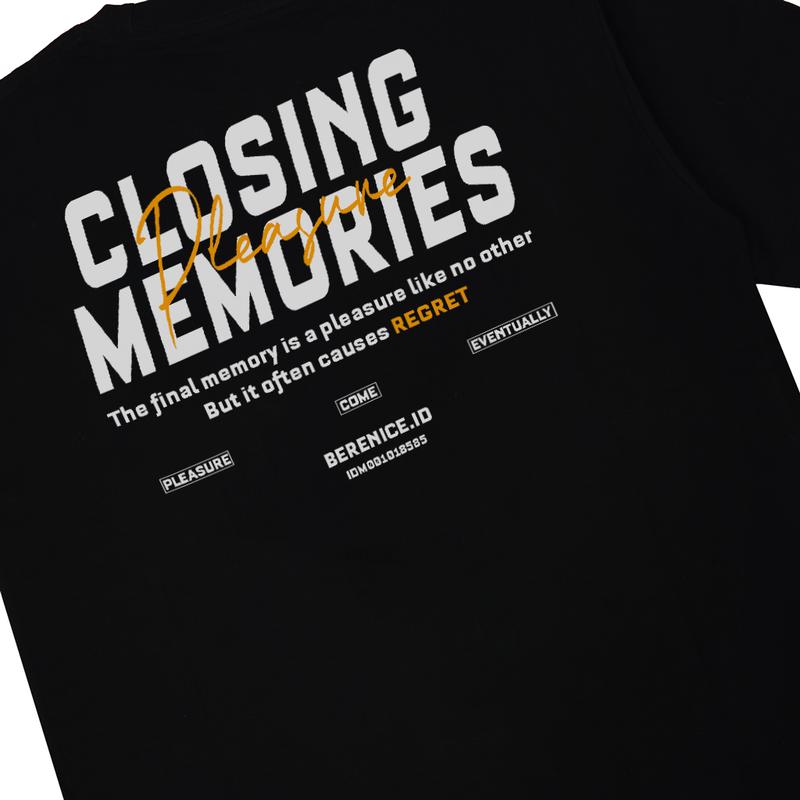 Berenice T-shirt Closing Memories Black | Kaos Distro Pria | Combet 24s 1