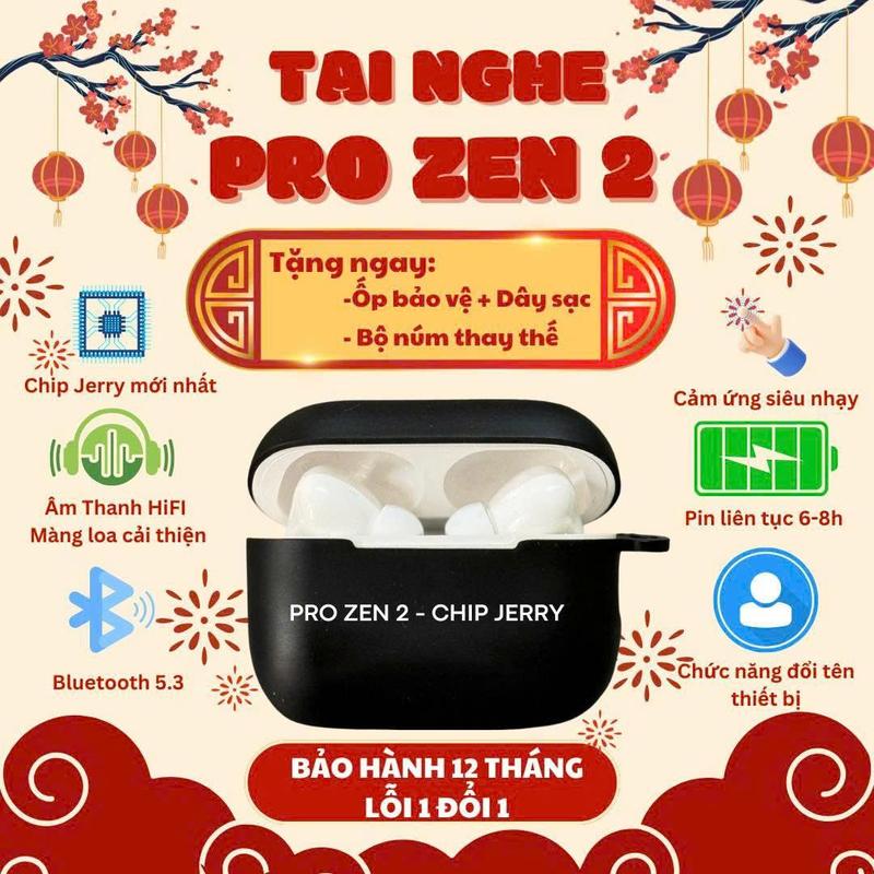 Tai nghe Bluetooth AT A5 - Zen2 Tặng ốp Hình 4D, Cap SạcUSB, Bảo Hành 12 Tháng Lỗi Đổi Mới, Định Vị, Đổi Tên, Vuốt Tăng Giảm Âm Lượng, Tự Động Kết Nối Nhét Tai Nghe Nhạc Bluetooth Earphone