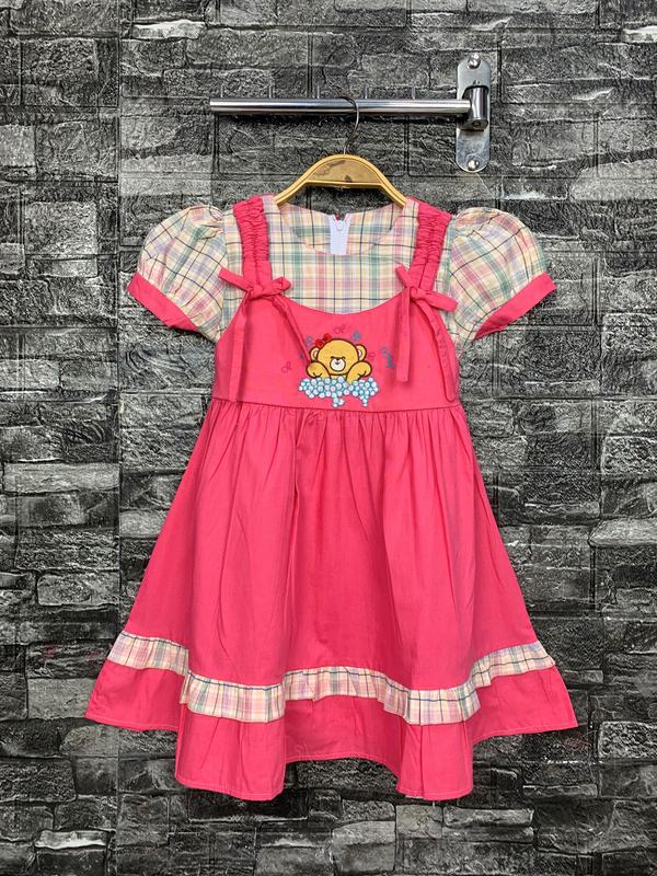Nikita - 1905 Dress Anak 3 - 10 Tahun Dress Motif Kotak Tali Serut Pundak 4