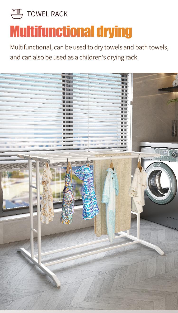 Product Introduction of 【1 meter long】Towel Rack Small Simple Solid Rubber Wood Hanger Rack Stand / Rak Penyidai / Rak Tuala / Rak Baju 15
