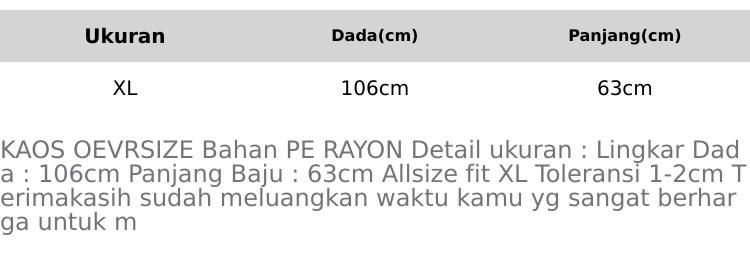 Product Introduction of ￼Kaos Oversize Wanita JOURNAL (LD 108, P 60) 0