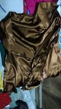 Product Review of Kemeja shimmer CRADENZA silk grade A.atasan wanita, kemeja wanita lengan panjang Baju Balon from B**a M**Y 0