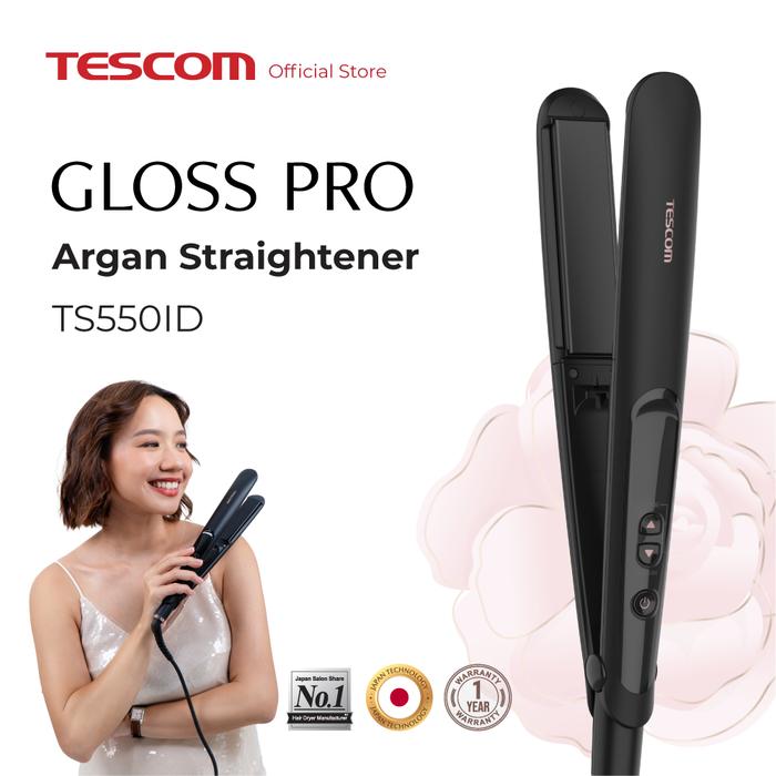 Gambar Tescom Gloss Pro Argan Straightener / Catokan Pelurus Rambut TS550ID dari Tescom Indonesia Kota Bekasi Tokopedia