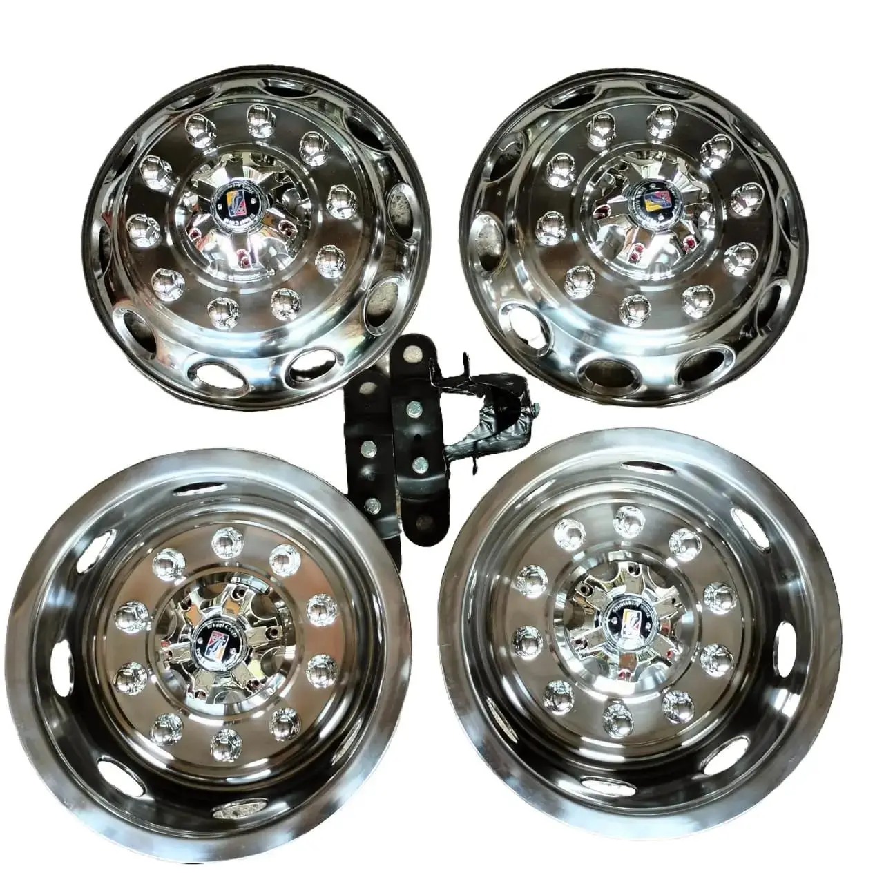 Wildop Truk Ring 16 Diamond Stainless 4pcs Cocok untuk Truk Canter dan Isuzu Giga - Car, Tire