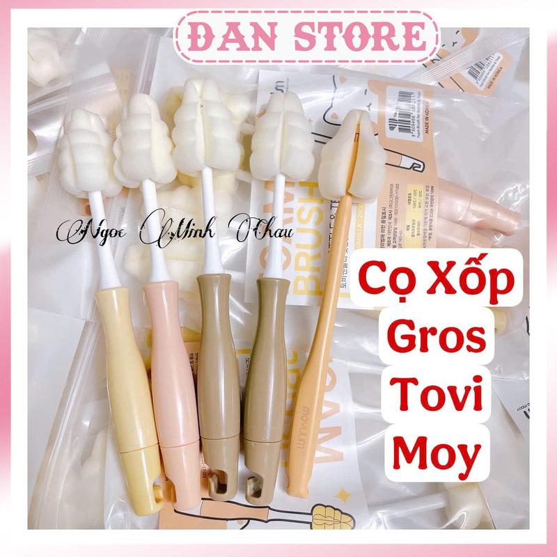 Cọ Xốp rửa bình sữa và núm ti Moyuum grosmimi Tovi hàn Quốc rửa bình sữa cọ mút xốp moyuum gros Hàn Quốc