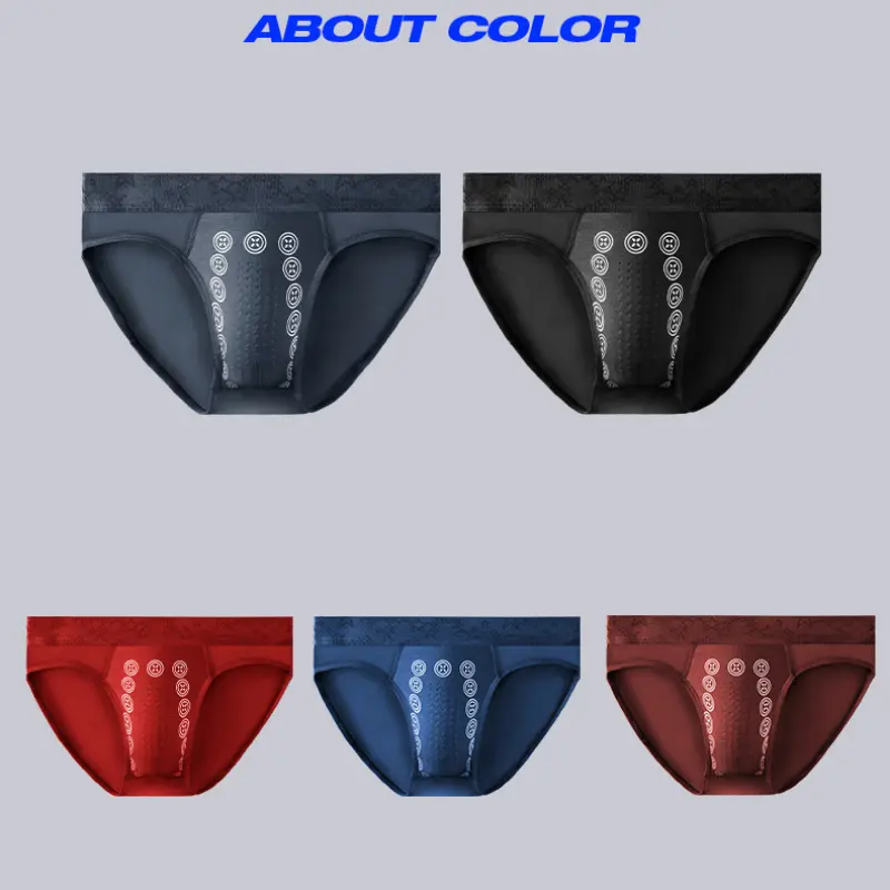 Men's Negative Ion Anion Underwear Magnetic Men's Underwear Briefs Boxer Shorts Middle Waist Underpants Man Underwear Briefs 293