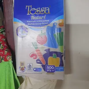 TESSA NATURE TOWEL FOLD 500PLY/ Tissue dapur cokelat gantung Tesa 500 ply