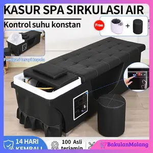 BakulanMalang99 Ranjang Facial Spa Treatment Bed Barber Thai Spa Bed dengan Kontrol Suhu Konstan & Fumigasi Terapi Kepala