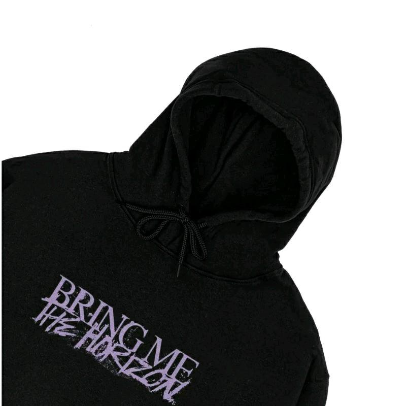 Sweater Hoodie Jumper Pria Hitam Distro BMTH Bring Me The Horizon Dark Girl Unisex Bahan Fleece Cotton Tebal Nyaman Tangan Panjang Sablon High Wanita Keren lokal 4