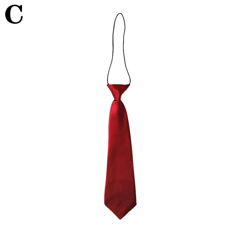 Product Introduction of Boys Satin Elastic Neck Tie For Wedding Prom Christening Kids Ties Children V9C4 30