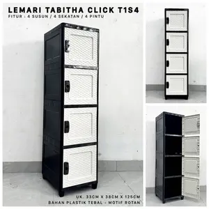 Lemari Laci 2 3 4 5 Susun CLICKS LOKI TABITHA Lemari Laci Loker Baju Pakaian Serbaguna Minimalis