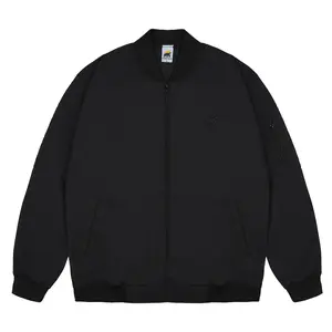 House of Smith Bomber Jacket Bomith Black #3  - Jaket Bomber Pria  Hitam