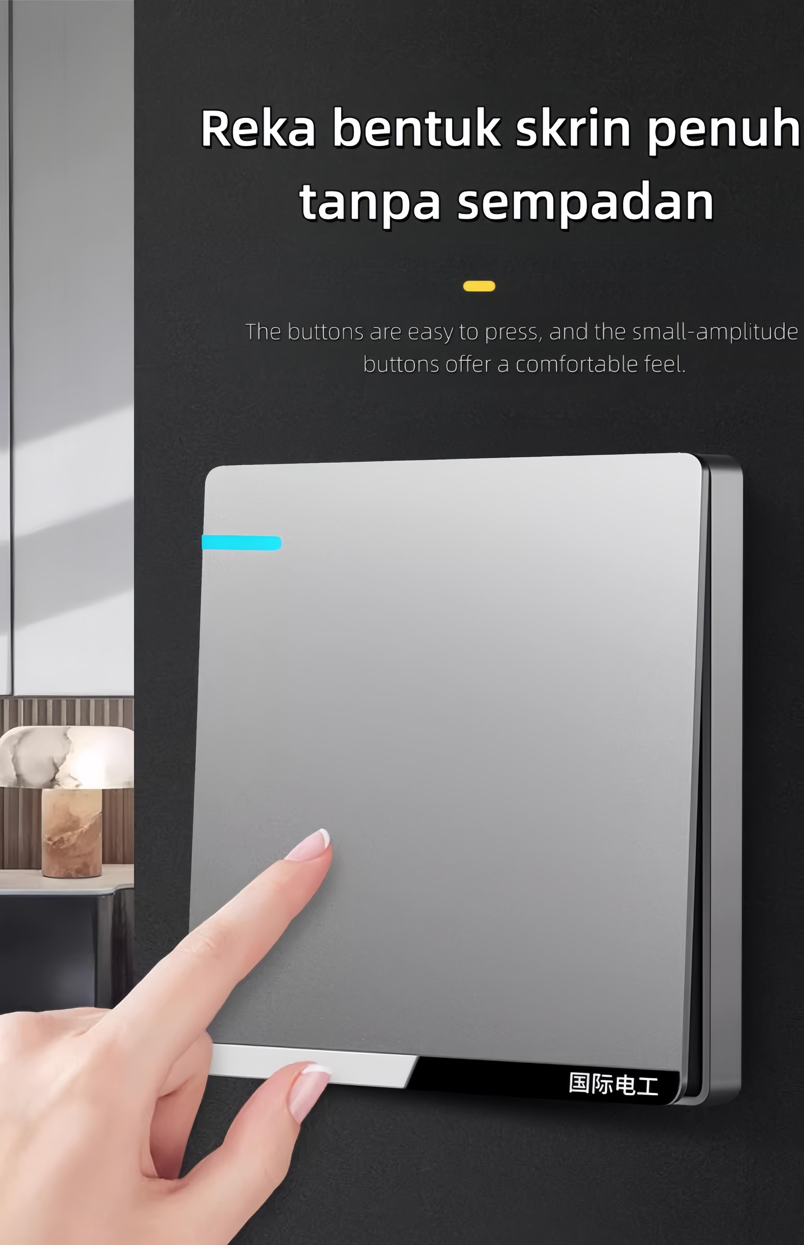 Saklar Lampu Dinding Tipe 86 Lampu Modern Universal Soket Titik Colokan dengan USB Outlet Elektrik Kotak Tembaga Rumah Mewah Abu Emas Sikat Standard Hotel Eropa