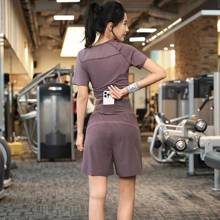 Bộ đồ thể thao nữ HM LUX Tập Gym Tập Thể Dục Chơi Thể Thao Chạy Bộ - Chất liệu thun lạnh phối lưới cao cấp Sport