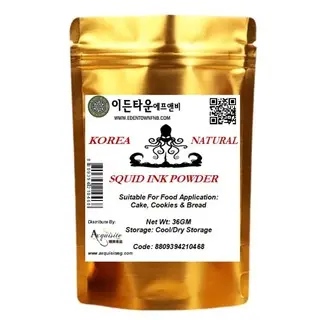 Edentown Korea Natural Black Squid Ink Powder 36g/100g