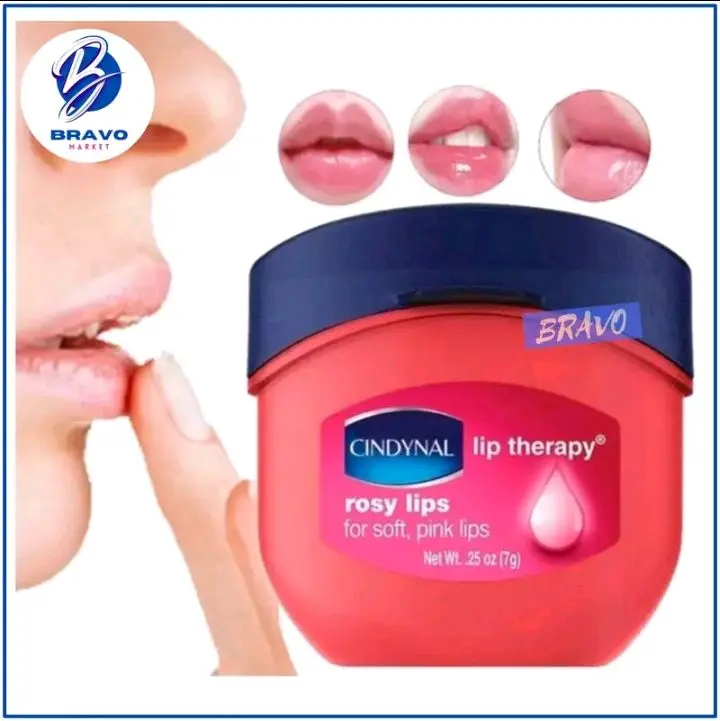 CINDYNAL Lip Balm Rosy Lips  Therapy Moisturizing Pelembab dan Pemerah Bibir Permanen Alami