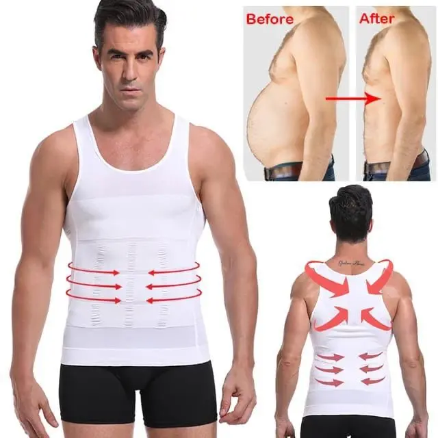 Premium Singlet Korset Pria Pelangsing Badan Ampuh Body Shaper 4