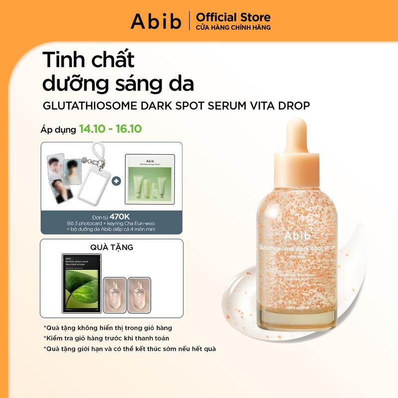 [Abib x Cha Eun-woo] Tinh chất dưỡng sáng da, mờ thâm Abib Glutathiosome dark spot serum Vita drop 50ml