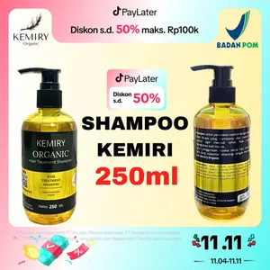 Kemiry Organic Shampoo Hair Treatment Kemiri Penumbuh Rambut Rontok 250ml Perawatan Haircare Lebat Vitamin Ketombe BPOM Halal MUI Diskon 50% - Conditioner