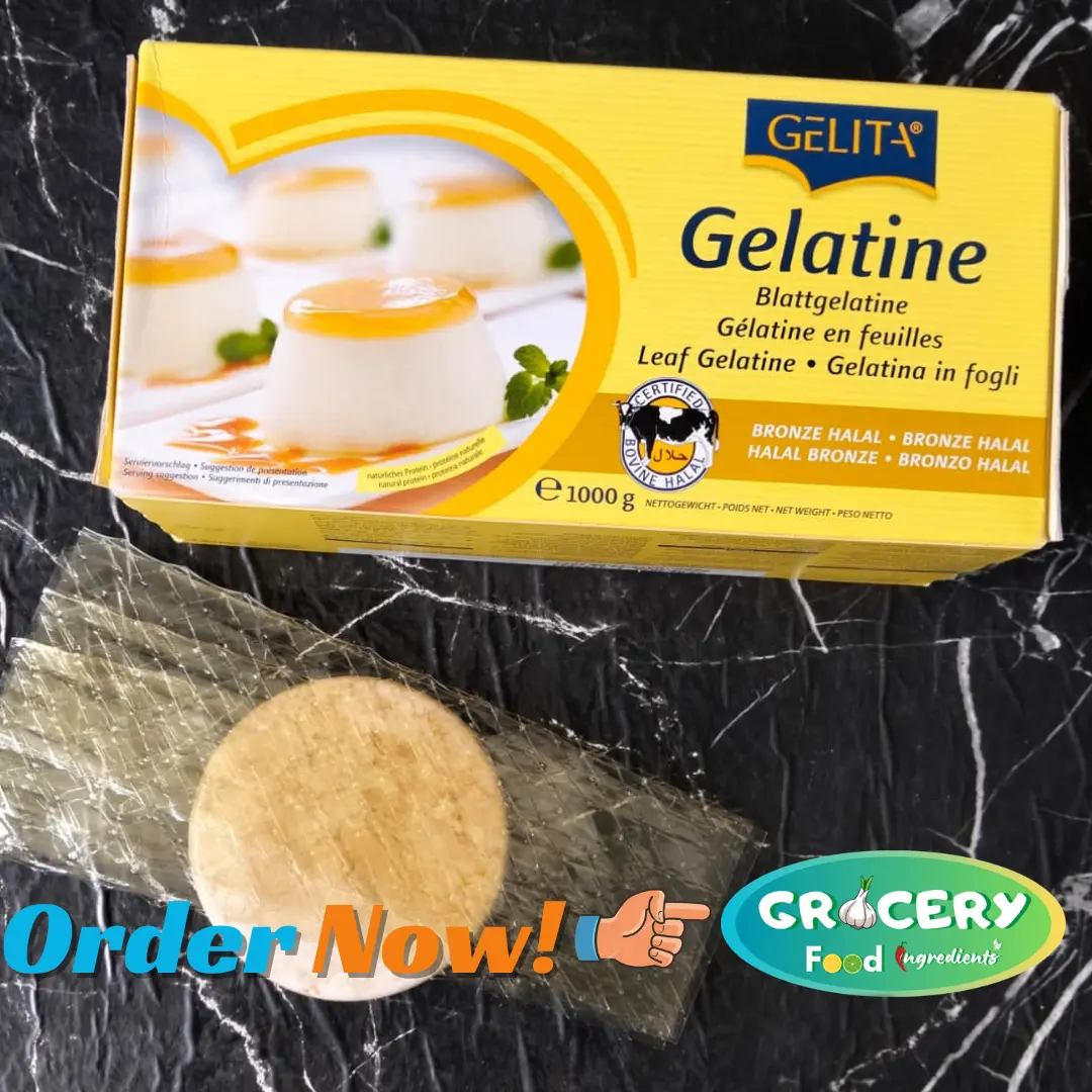 Gelatine sheet 75 lembar 250gram Halal / gelatine lembaran / gelatin
