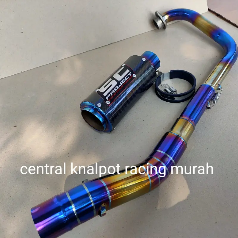 Knalpot SC Project Bluemoon R15 V3 CBR 150r New GSX-R CB 150r New Sonic Satria Fu Byson R15 V2 Xabre MT15 CBR150r Old/ Lokal Verza Tiger MX King MX 135 Megapro Motorcycle 2