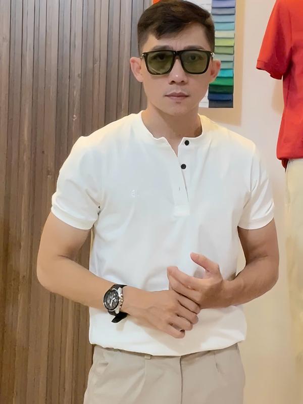 Áo thun tròn trụ chất vải cotton 4 chiều co giãn thoả mái, mát mẻ, thoáng khí, thanh lịch, đẳng cấp - J16