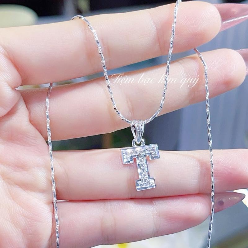  Dây chuyền mì kèm mặt chữ T đã xikim 