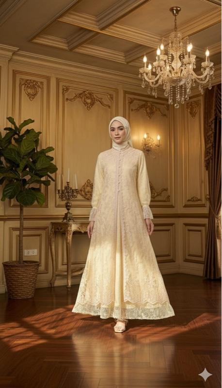 Zaura Series Model Auter Lepas Pasang Mewah dan Elegan Bahan Tulle Mix Suntulle untuk Penampilan yang Anggun Zaura Series Model Auter Lepas Pasang Mewah dan Elegan Bahan Tulle Mix Suntulle untuk Penampilan yang Anggun