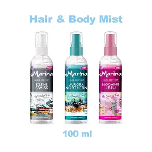 Marina Hair & Bodymist 100ML - Aroma Segar Tahan Lama - Facial, Perawatan