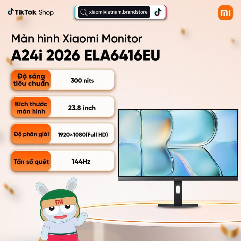 Màn hình Xiaomi Monitor A24i 2026 ELA6416EU - Màn hình 23.8 inch Full HD - Tấm…