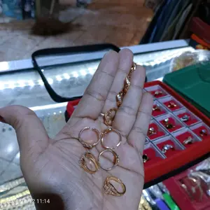 cincin anak bahan titanium & xuping lapis emas