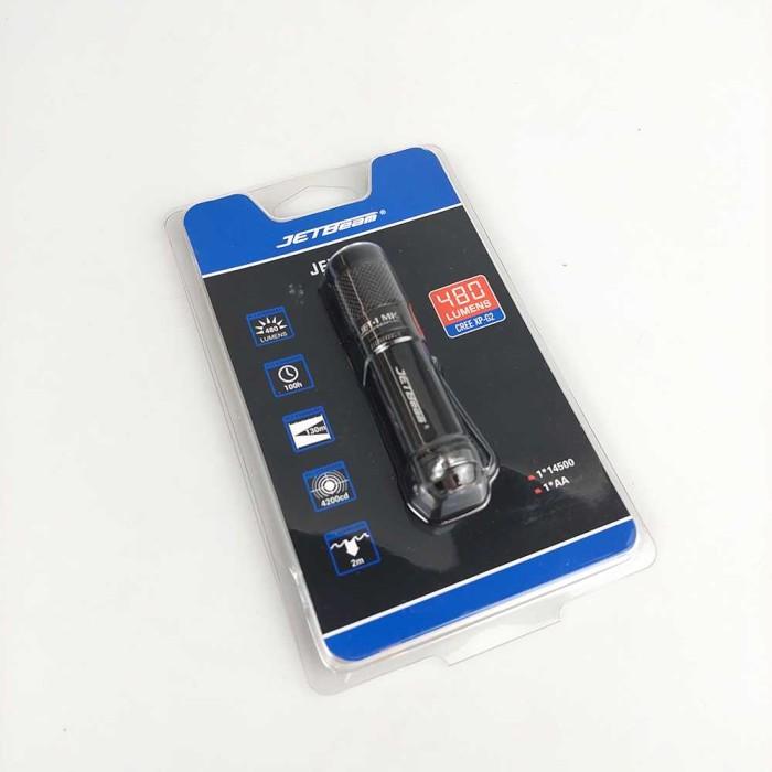 Original Jetbeam 480 Lumens Senter Edc Cree Led Antiair 180Meter Aa 0
