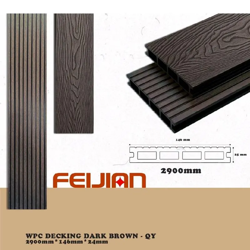 WPC Decking outdoor 2900mm x 146mm x 24mm 2