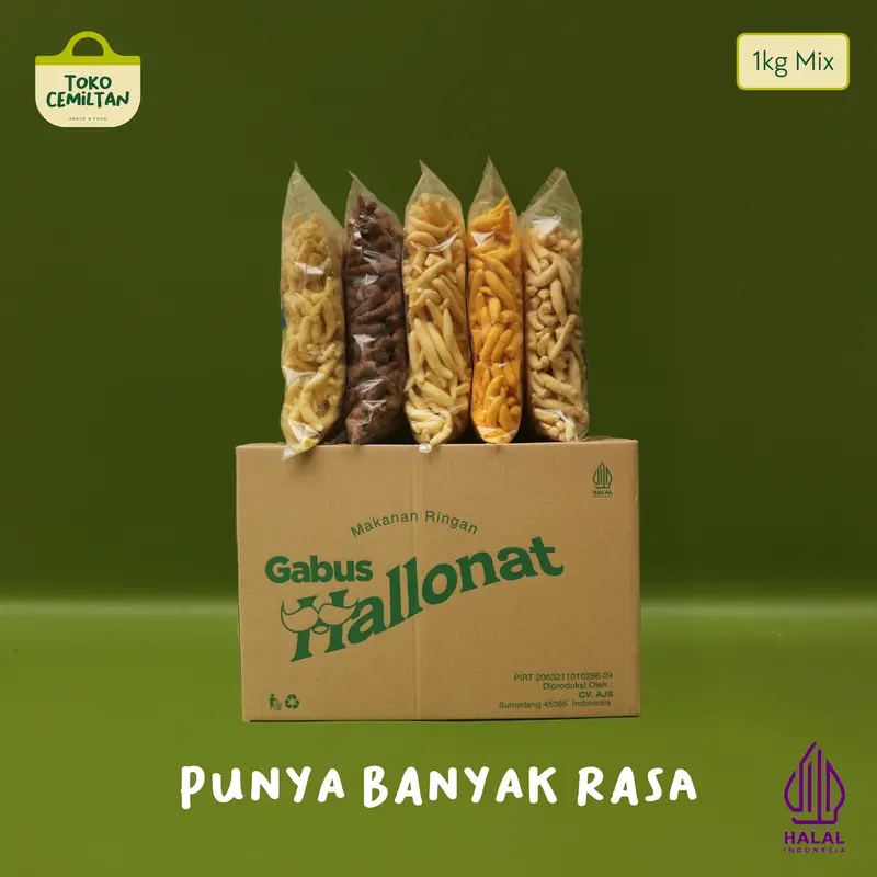 Telur Gabus Keju  1Kg MIX Banyak Rasa Cemilan Snack 1