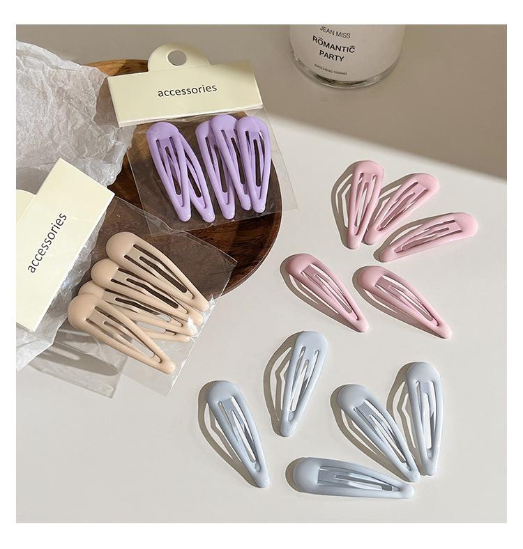 Product Introduction of Kẹp BB, Bộ 5 Chiếc, Màu Pastel Dễ Thương, Kẹp Tóc Mái, Kẹp Tóc, Hình Giọt Nước, Kẹp Tóc, Thời Trang, Dành Cho Trẻ Em Và Bé Gái, Phụ Kiện Tóc, Đồ Cài Tóc 4