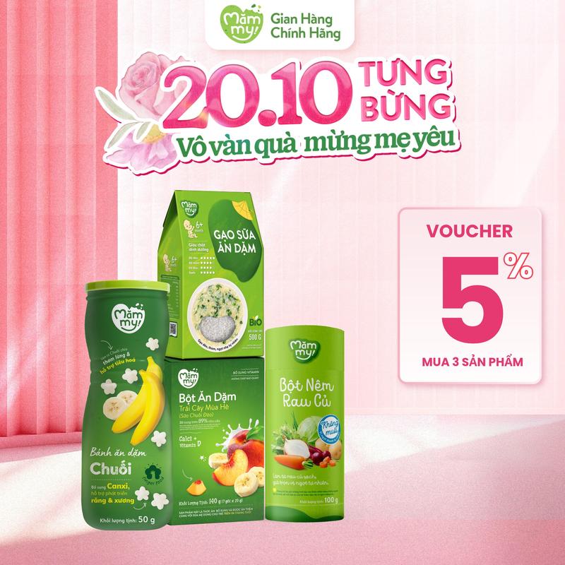 Gạo Sữa 500gr, Bột Ăn Dặm, Bánh Ăn Dặm Hũ, Gạo Sữa Phù Hợp Với Bé Từ 6-12 Tháng