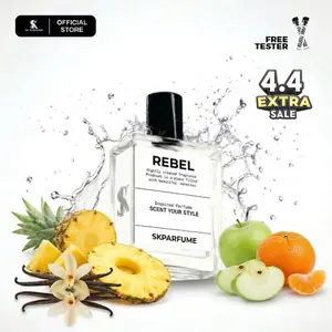 SK Parfume 9PM Rebel Parfum Unisex Wangi Fruity Woody dan Vanilla Eau De Parfum 50ml Tahan 6-12 Jam Garansi Uang Kembali