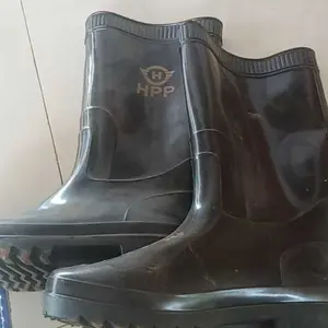 [SAS] Sepatu Proyek / Sepatu Boot Karet / Safety Boot Hitam