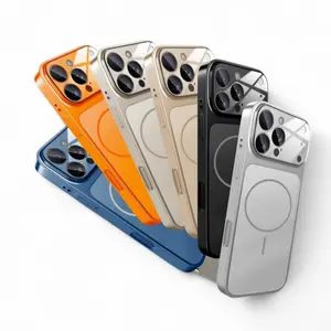 Casing Magsafe ( 1detik untuk berubah menjadi iPh 17 ) Premium Lens Protection Silicone Case Casing Magnetic with Magsafe Kompatibel for iPh 13 14 15 16 17 Air 17 Pro Max 17 Pro 16 Pro 15 Pro 14 Pro MAG-13