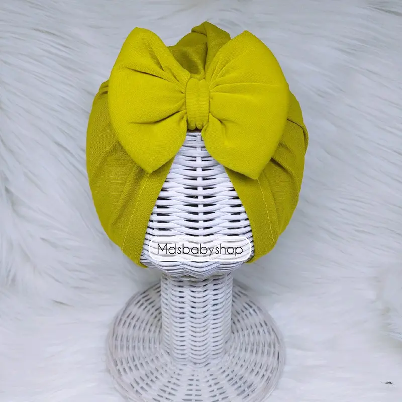 Turban Bayi Pita Kupu Kupu Busa / Ciput Bayi Newborn / Tutup Kepala Bayi / Topi Anak Perempuan 0-3 Tahun 6