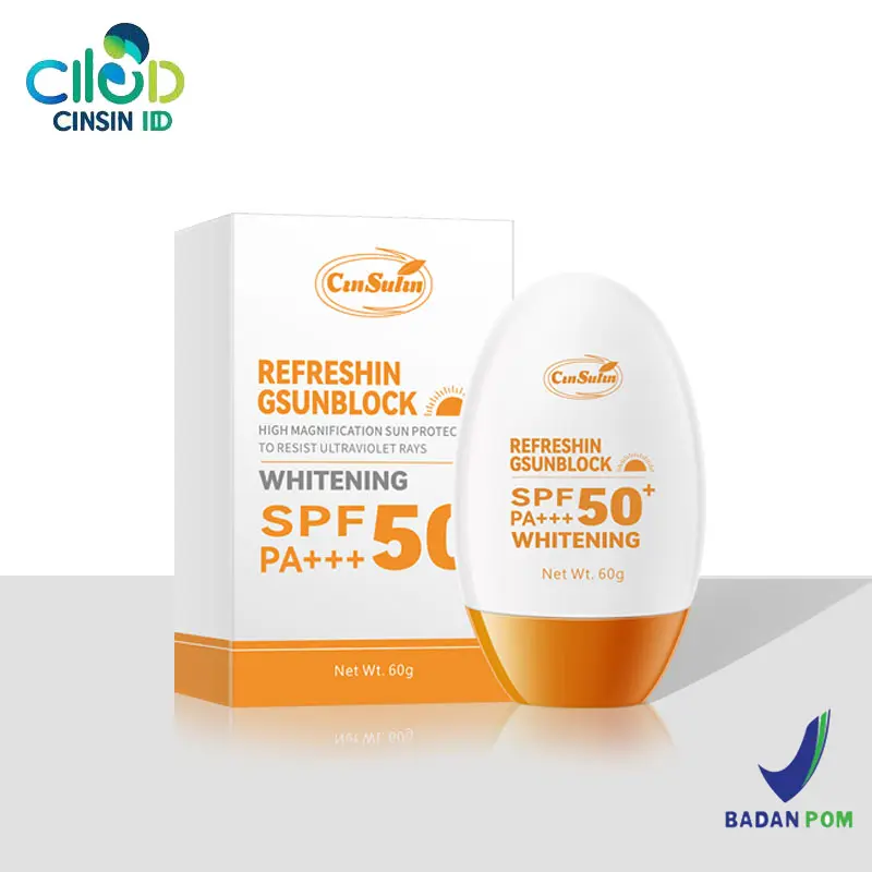 【+30000 untuk 2PC】Memrefresh Sunscreen,Yellow Hat Sunscreen,UV Protection SPF50+ PA+++ Facial Kuning Wajah Muka Berjerawat 0