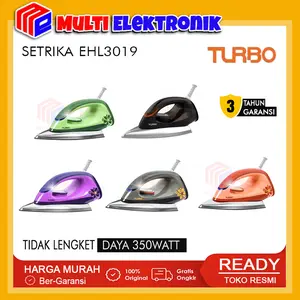 Turbo Setrika / Gosokan EHL3019 Tapak Anti Lengket Garansi Resmi