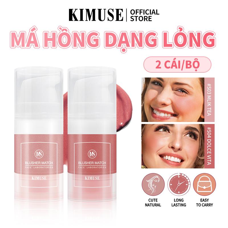 Phấn Đánh Dạng Lỏng, KIMUSE, Lâu Trôi, Không Thấm Nước, Chống Mồ Hôi, Không Phai, Trang Điểm Mặt, 2 Cái / Bộ
