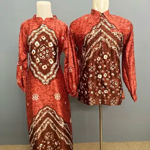 Couple Gamis Jumputan silky