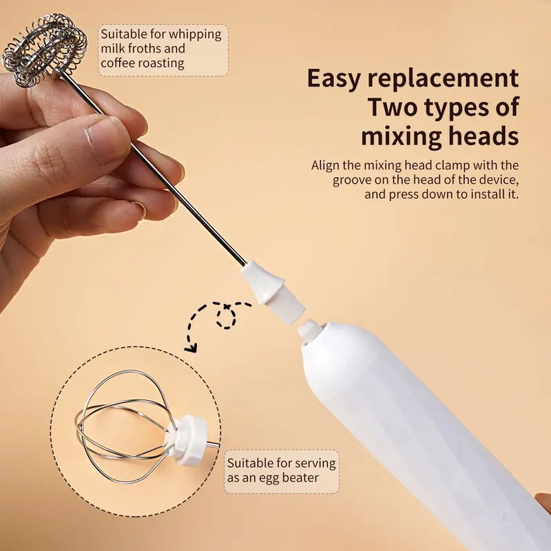 Pengaduk Telur Kopi Elektrik Bisa di jadikan pengaduk Krimer - Cappuccino Maker Mini Electric Hand Mixer WHISK Alat Kocok Telur Elektrik | Milk Frother Mixer Kopi Dalgona Milkshake Pengocok Minuman Pengaduk Coffee Latte 2