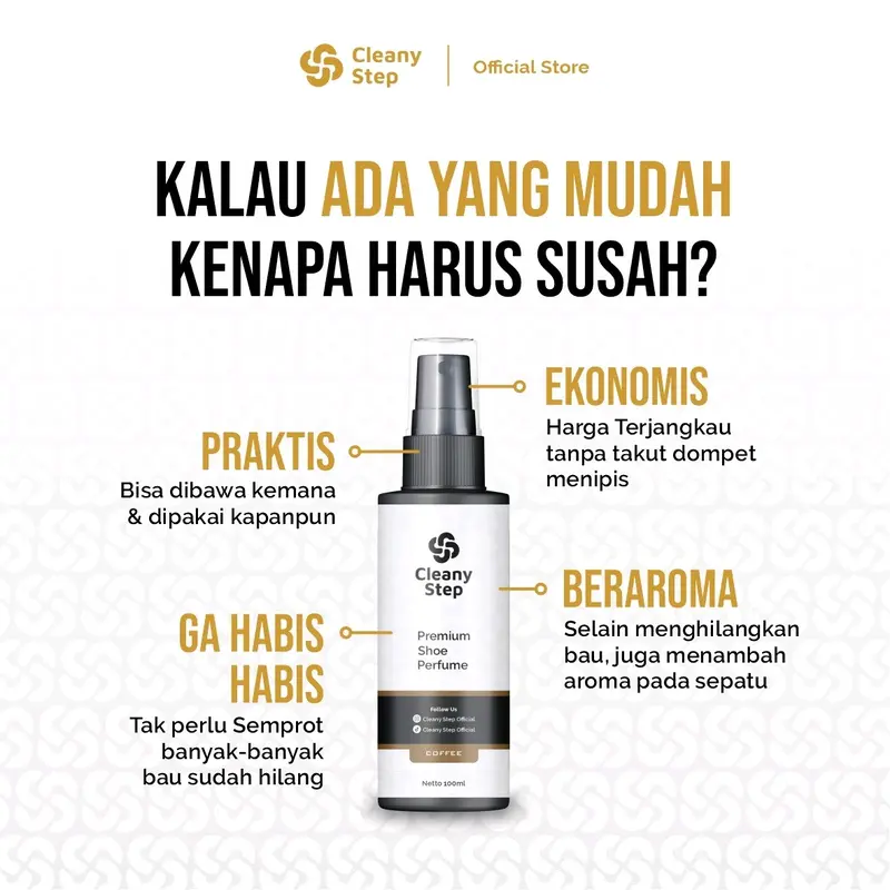 Dapat 2 Pcs Parfum Sepatu Cleany Step Parfum dan Pewangi Sepatu, Helm, Tas, Boneka, Bantal dll Tahan Lama 1
