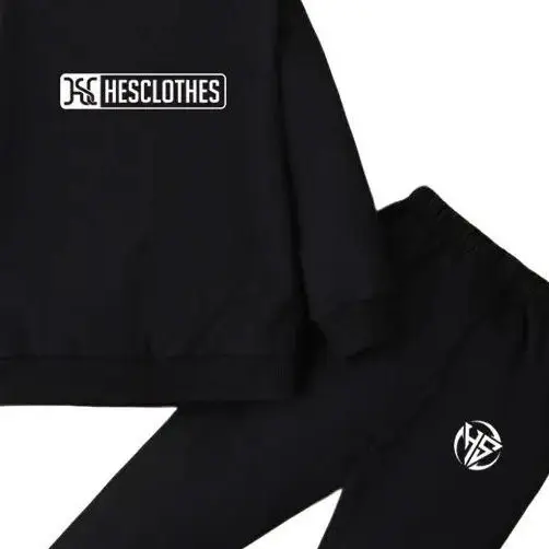 BAJU ANAK SETELAN SWEATER TRENING TRAINING JOGGER OLAHRAGA LAKILAKI/PEREMPUAN 2-10 thn Joger Celana Outdoor Hitam Parsel 1