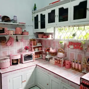 TT MUI 1 Set Piring Plastik Mini Buah/Snack/Piring Serbaguna dengan Wadah Kecil L11 - Kitchenware