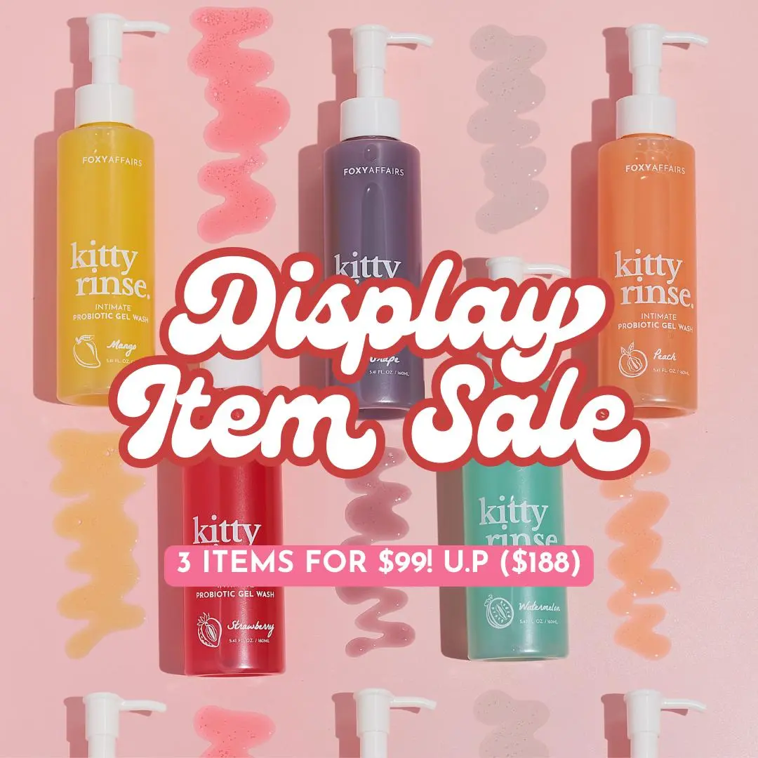[ONLY STRAWBERRY DROPS LEFT, READ T&Cs] FOXY AFFAIRS DISPLAY ITEM SALE - INTIMATE FEMININE HYGIENE