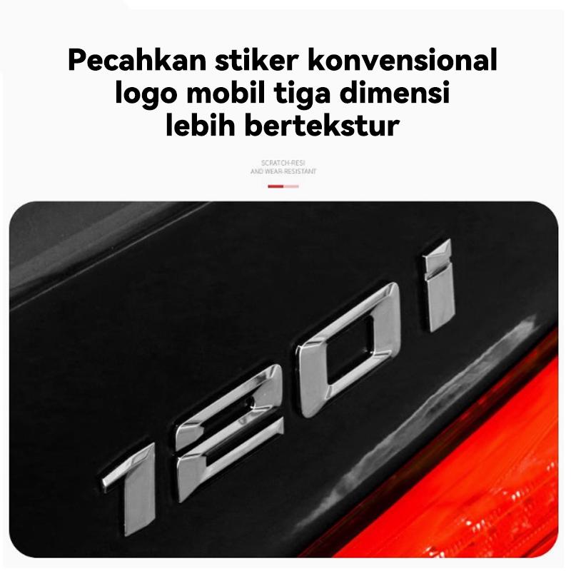 Kompatibel dengan logo BMW 318i, stiker 320i, tanda kata 323i, standar perpindahan wanita digital 324i, modifikasi logo ekor belakang 250i 1